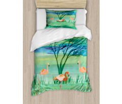 Nature and Birds Duvet Cover Set