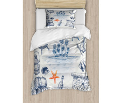 Adventure Tropical Island Duvet Cover Set