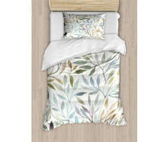 Watercolor Floral Pattern Duvet Cover Set