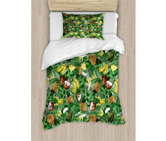 Pineapples Banana Coconut Duvet Cover Set