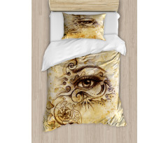 Traditional Hand Drawn Eye Duvet Cover Set