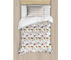 Healthcare Veterinary Cartoon Duvet Cover Set