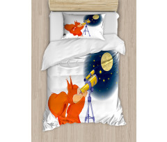 Animal with a Telescope Duvet Cover Set