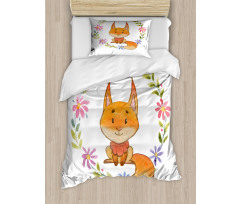 Forest Friend Floral Duvet Cover Set