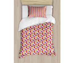 Doodled Spring Flower Duvet Cover Set