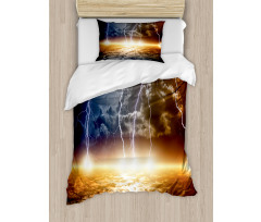 Clouds with Bolts Duvet Cover Set