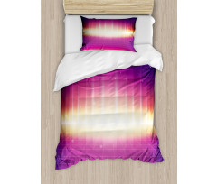 80s Retro Sci-Fi Background Duvet Cover Set