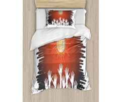 Party Night Club Fun Concept Duvet Cover Set