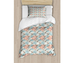 Celestial Dashed Cloud Duvet Cover Set