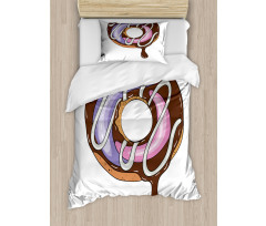 Doughnut American Food Theme Duvet Cover Set