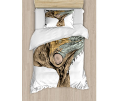 Animal Portrait Flappy Neck Duvet Cover Set