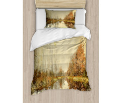 Colorful Fallen Leaves Duvet Cover Set