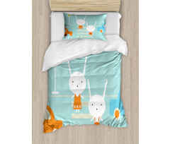 Traffic Rules Boy and Girl Duvet Cover Set