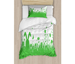 Green Spring Field Easter Duvet Cover Set