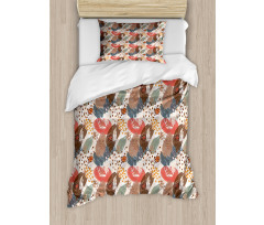 Abstract Scribble Pattern Duvet Cover Set