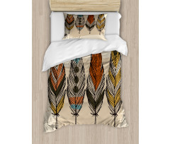 Hand Drawn Quills Native Duvet Cover Set