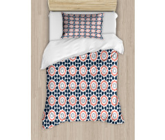 Ornamental Floral Elements Duvet Cover Set