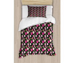 Petals Leaves and Stalks Duvet Cover Set