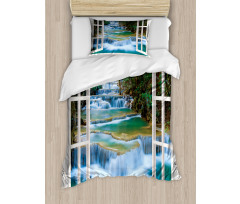 Open Window to River Duvet Cover Set