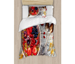 Breakfast Foods Bowl Duvet Cover Set