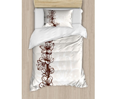 Hand Drawn Petals Duvet Cover Set