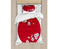 Orient Tree Cherry Duvet Cover Set