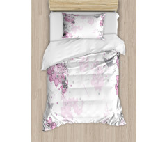 Spring Motif Outline Duvet Cover Set