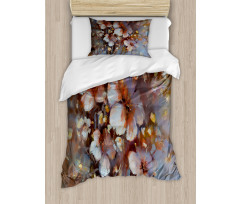 Oil Painting Cherry Duvet Cover Set