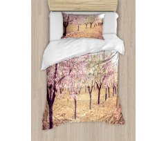 Pastel Idyllic Motif Duvet Cover Set