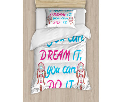 Motifs Words Duvet Cover Set