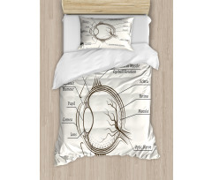 Structure of the Human Eye Duvet Cover Set