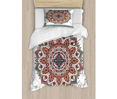 Floral Motifs Oriental Duvet Cover Set