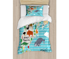 Indigenous Animals Duvet Cover Set