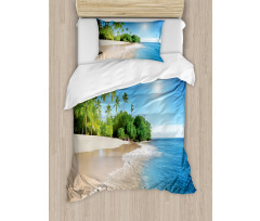 Suuny Ocean Palm Trees Duvet Cover Set