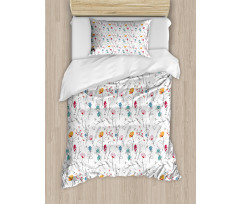 Spring Delicate Flowers Duvet Cover Set