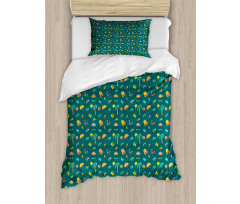 Exotic Holiday Palm Trees Duvet Cover Set