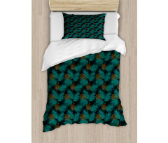 Hawaii with Palm Trees Duvet Cover Set