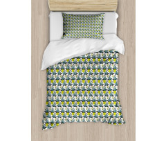 Botanical and Geometrical Duvet Cover Set