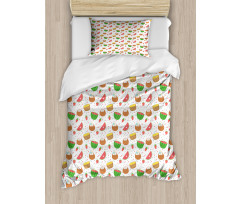 Seasonal Colorful Design Duvet Cover Set