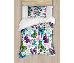 Wings Hearts and Dots Duvet Cover Set