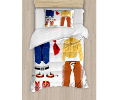 Classic Country Clothes Duvet Cover Set