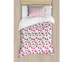 Lily Blossoms Garden Art Duvet Cover Set