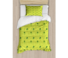 Silhouette of Citrus Fruit Duvet Cover Set