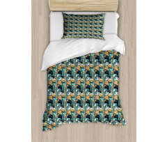 Modern Abstract Art Theme Duvet Cover Set