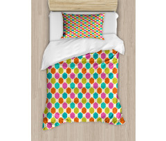 Oval Honeycomb Pattern Duvet Cover Set