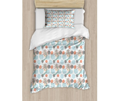 Modern Pastel Tone Petals Duvet Cover Set