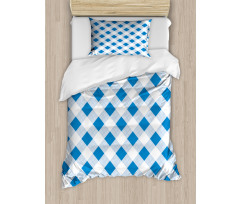 Checkered Plaid Grid Duvet Cover Set