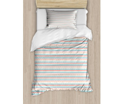 Doodle Art Tribal Streaks Duvet Cover Set