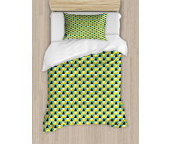 Abstract Colored Triangle Duvet Cover Set