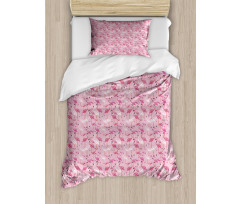 Animals in Pinkish Tones Duvet Cover Set